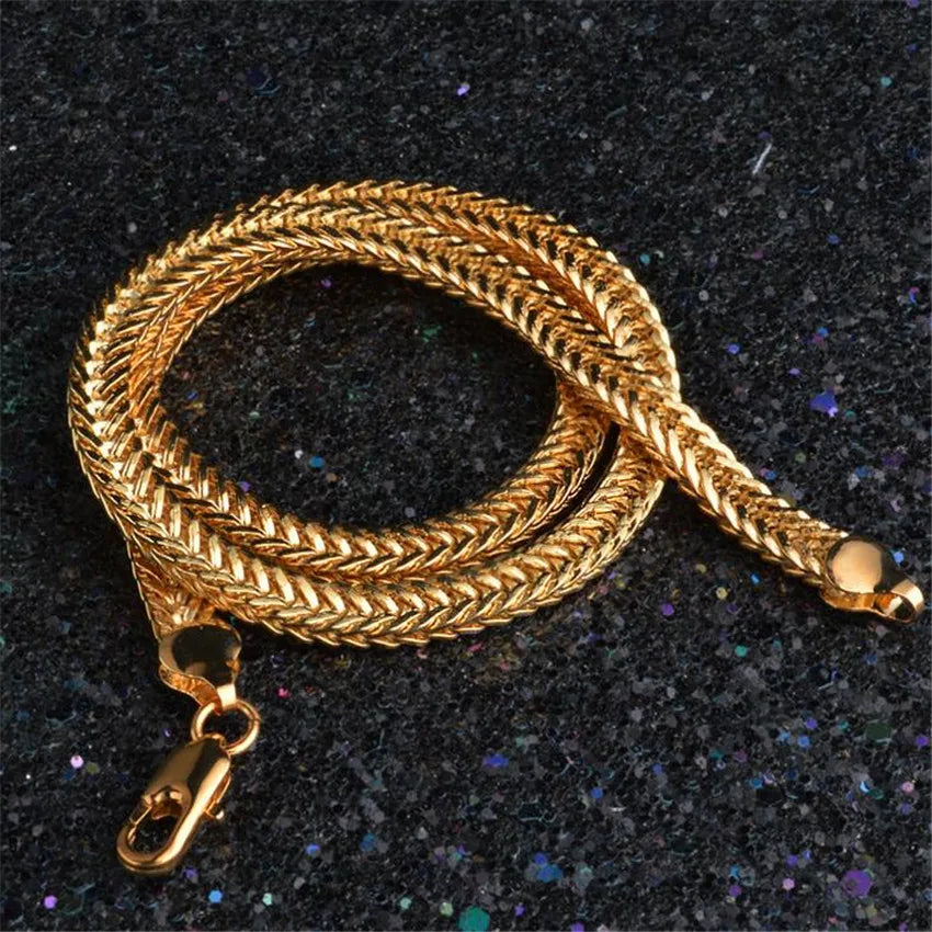 Gold Snake Pattern Chain