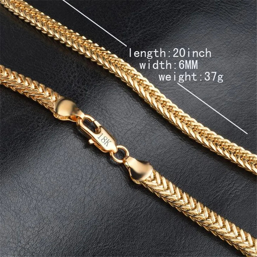 Gold Snake Pattern Chain