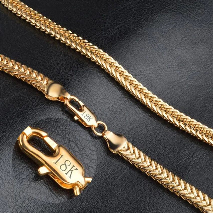 Gold Snake Pattern Chain