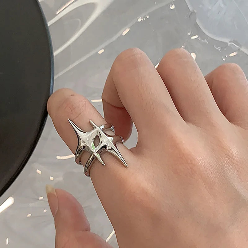 Adjustable Punk Star Ring