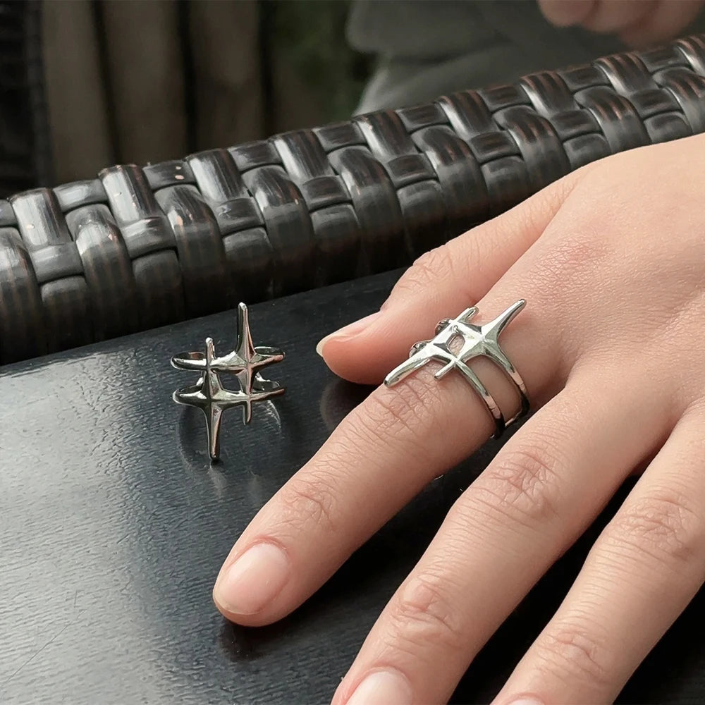 Adjustable Punk Star Ring