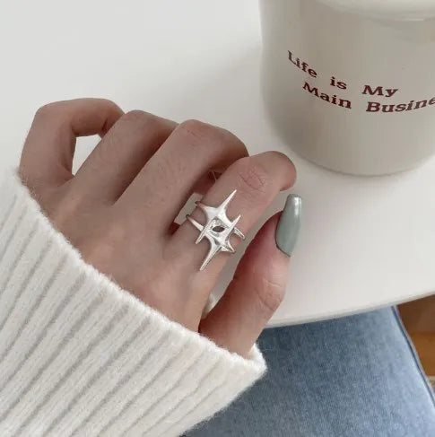 Adjustable Punk Star Ring